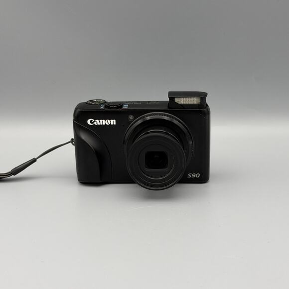 Canon PowerShot S90 Digital Camera | 10 MP | Black - Picture 2 of 5